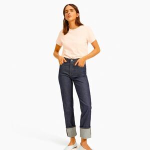 Everlane NWOT Supima Cotton Rose Baby Pink Crewneck Minimalist Everyday Shirt M